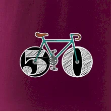 Narodeniny 50 rokov na bicykli