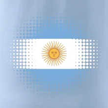 Argentína vlajka bodkovaná