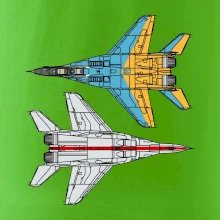 Mig 29 Fulcrum zo spoda a zo shora