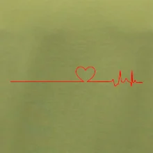 Poker EKG srdce červené