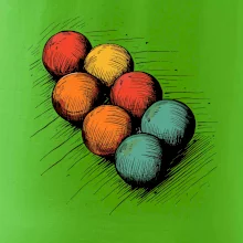 Petanque guľa kresba