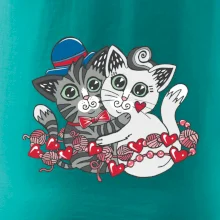 Mačky v objatí (Pecka design)