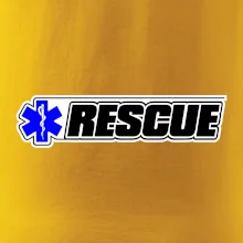 Záchranár rescue kríž modrý
