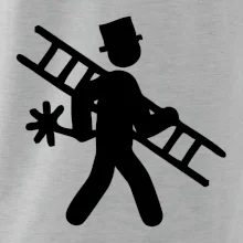 Kominík logo + nápis na zádech