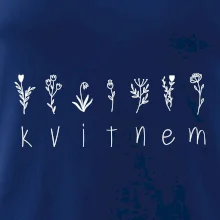 Kvitnem - Nápis s kvetinami