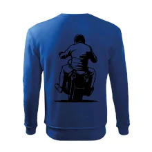 Motorkář na zádech - chopper