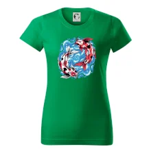 Yin & Yang Koi kapor - červený