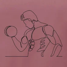 Fitness muž jedným ťahom