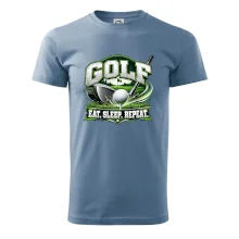 Golfová palica s loptičkou eat sleep repeat