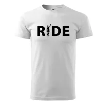 Ride - nápis s cyklistom Ride - nápis s cyklistom