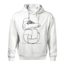 Futbalová lopta kopačka jedným ťahom Futbalová lopta kopačka jedným ťahom