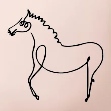 Kôň kreslený Kôň kreslený
