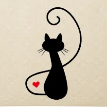 Zamilovaná mačka spredu