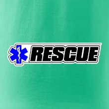 Záchranár rescue kríž modrý