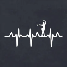 EKG tanečnice salsy