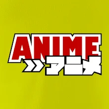 Anime nápis červený Anime nápis červený