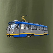 T3R SLF modrošedá kresba fixem