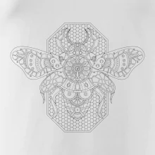 Steampunk včela čiernobiela Steampunk včela čiernobiela