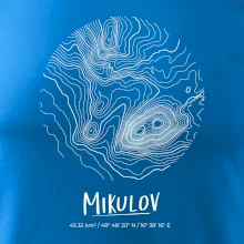 Mikulov - vrstevnice v kruhu