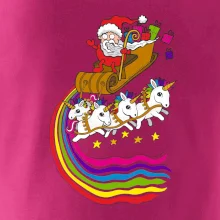 Santa a jednorožce (Pecka design)