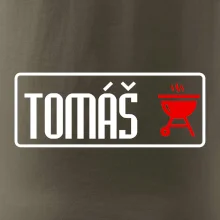 Tričko na grilovanie s vlastným menom