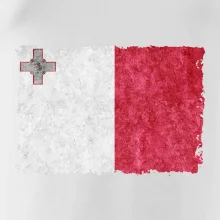 Vlajka Malta ohrýzaná
