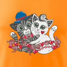 Mačky v objatí (Pecka design)