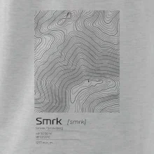 Smrk - vrstevnice v obdĺžniku