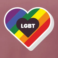 LGBT srdce dúhové