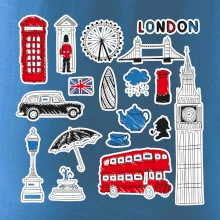 Velká Británie - kreslené ikonky