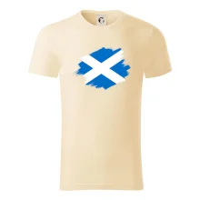 Škótska vlajka kreslená štetcom