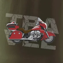 Cestovná motorka Amerika červená