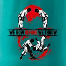 We bow before we throw judo
