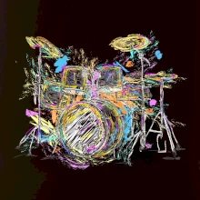 Bicie farebné splash Bicie farebné splash