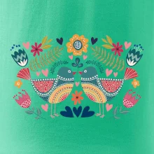 Folklór - dva farebné vtáčiky