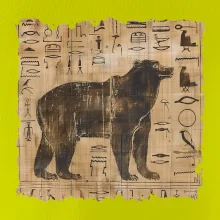Egyptské hieroglyfy medveď