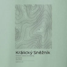 Králický Sněžník - vrstevnice v obdĺžniku
