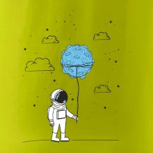 Astronaut s balónikom Astronaut s balónikom