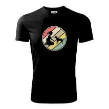 Retro kruh - dievča a šteňa Retro kruh - dievča a šteňa