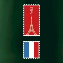 Paríž známka farebná