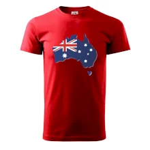 Austrália - vlajka mapa