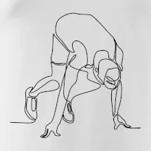 Bežec na štarte jedným ťahom