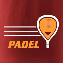 Padel - oranžová raketa