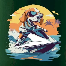 Bígel na vodnom skútri