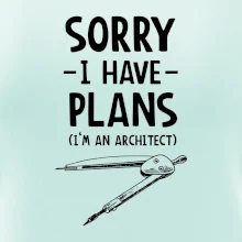 Sorry I have plans - architect