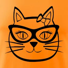 Mačacie dievča s okuliarmi