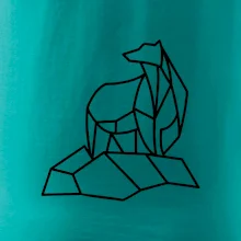 Geometria ľadový medveď na ľade