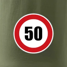 Dopravná značka - obmedzenie rýchlosti 50 Dopravná značka - obmedzenie rýchlosti 50