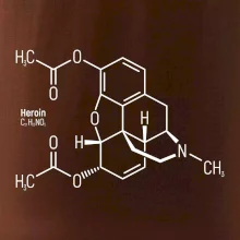 Molekulárna štruktúra Heroín