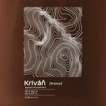 Kriváň - vrstevnice v obdĺžniku